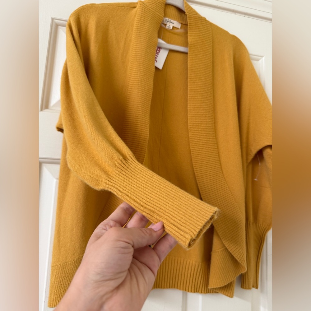 NWT Peyton Primrose Shrug Cardigan Bolero Butterscotch Yellow Size S - Picture 6 of 7